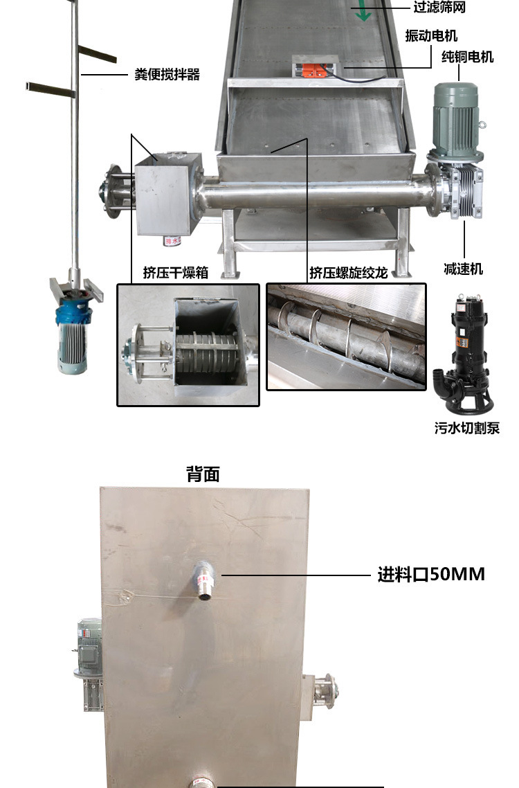 佰牧兴斜筛式固液分离机