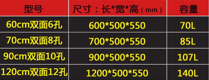 不锈钢双面料槽