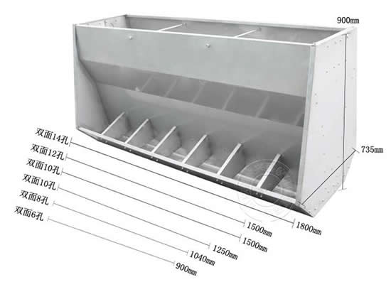 不锈钢料槽尺寸