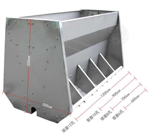 不锈钢保育料槽