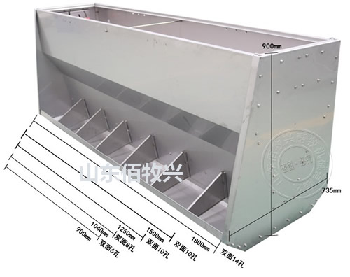 不锈钢育肥猪用料槽