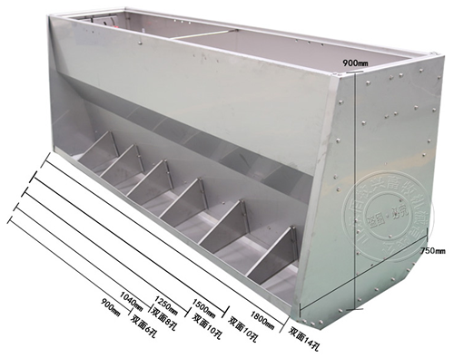 不锈钢猪用料槽