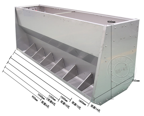 双面不锈钢料槽尺寸